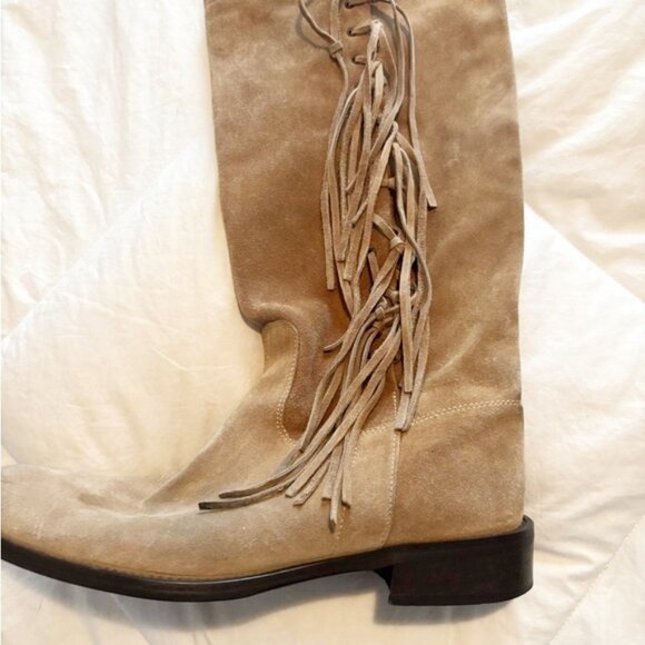 Coach Tan Suede Boots - Picture 2 of 6